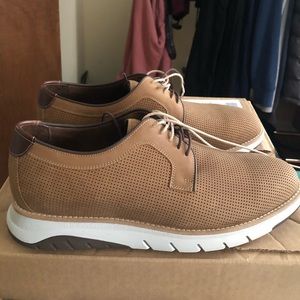 Light brown Holden plain toe shoe with Rubber soles